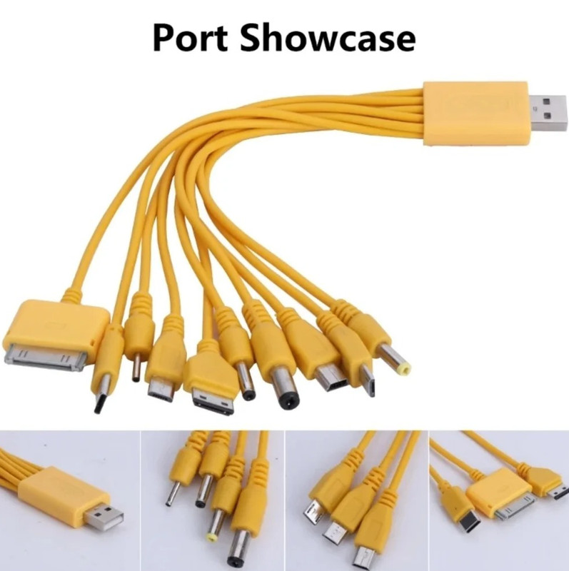 10-in-1 Multi-Function USB Charging Cable Universal Multi-Head Phone Charger gallery