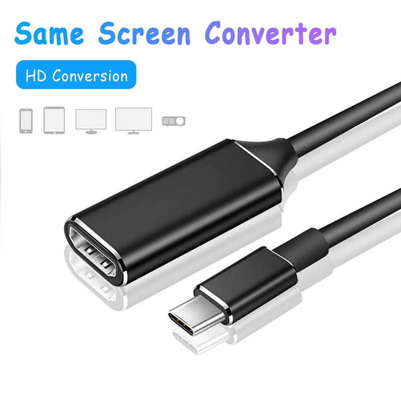 Type-C to HDMI HD TV USB 3.1 4K Adapter Cable For Laptop Tablet Phone Universal gallery