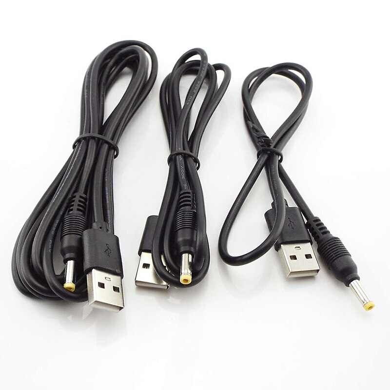1pcs USB A Male to 2.5mm-5.5mm Connector DC Charger Power Supply Adapter Cords gallery