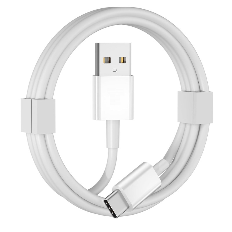 1M USB C Cable Charging Data Transfer USB A to TypeC Power Charging Cord White gallery