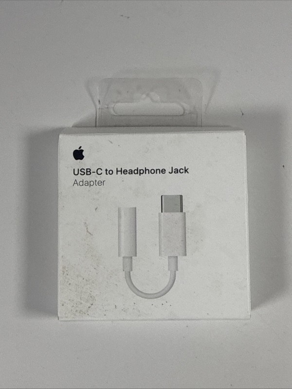 Genuine Apple USB-C to 3.5mm Headphone Jack Adapter 3.5 mm (A2049 | MU7E2AM/A)