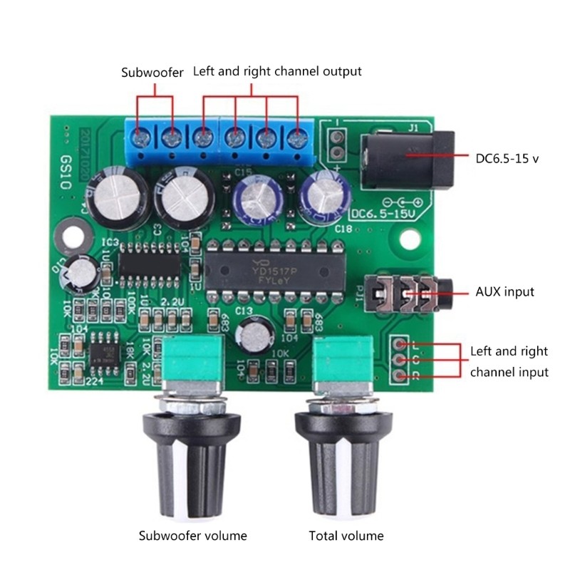 12V 3 Amplifiers Circuit Board For Enhanceds Subwoofer Performances Stereos gallery