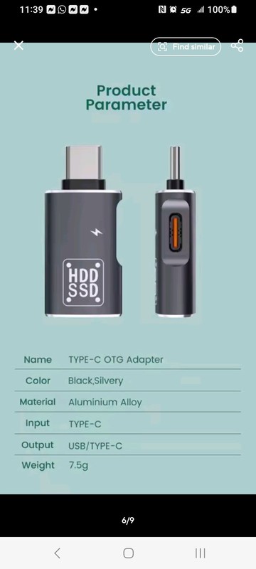 Usb Type C To Otg Adapter 2 In 1 Power Delivery & USB 3.0 gallery