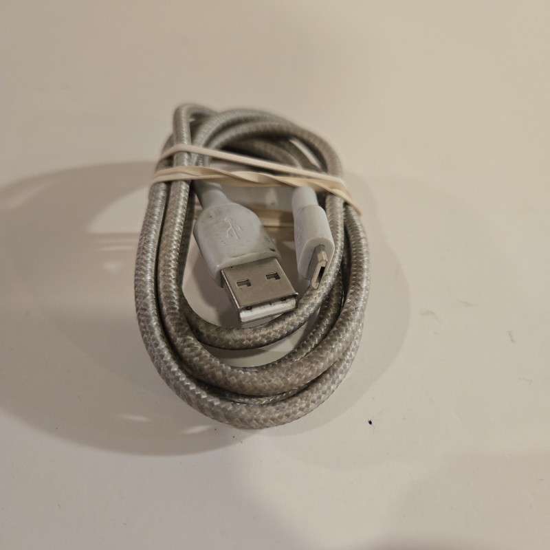 5-Foot Braided Micro USB Cable Gray Charging Data Cord Fast Sync Durable gallery