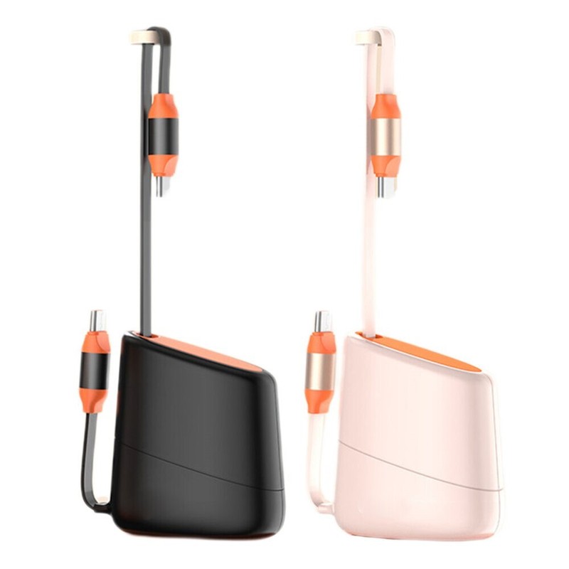 130cm Retractable Charger Data Cable w/ Built-in Intelligent Identification Chip gallery