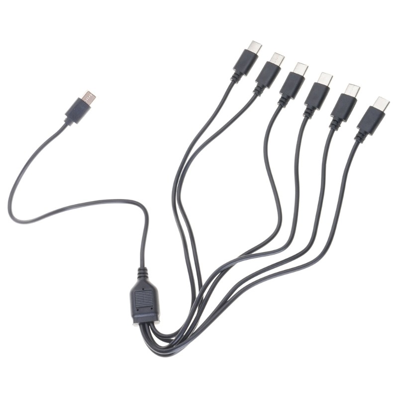 1 To 6 Charging Cable Portable Type-C to Type-C Adapter Cable Only for Charging gallery