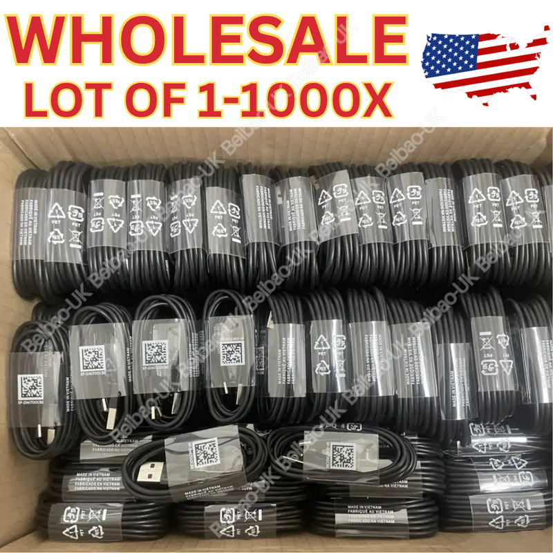 USB Type-C Cable Fast Charger LOT For Samsung Galaxy S20 Ultra S10 S9 Note 20 10