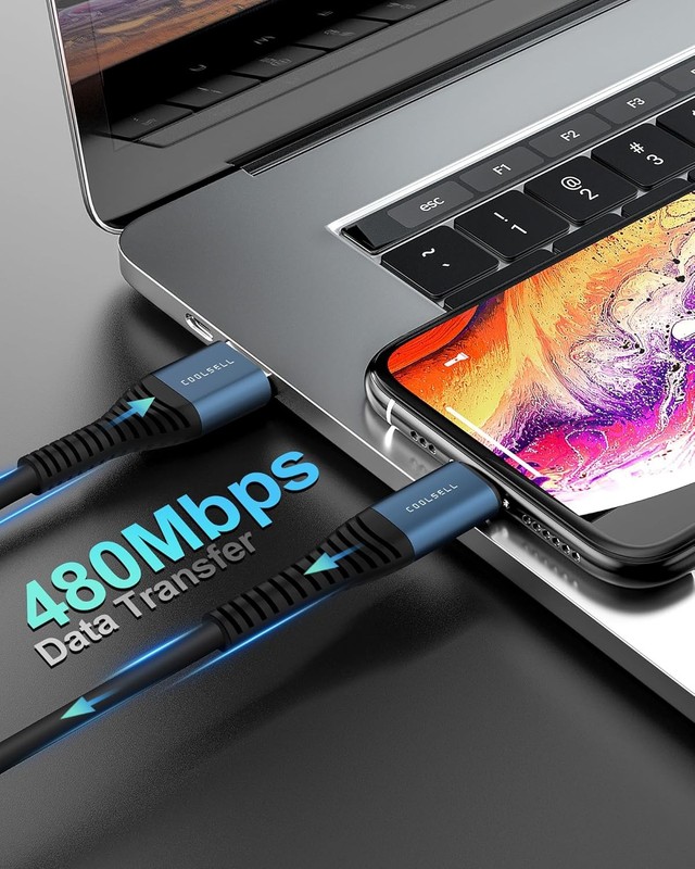 Short USB A to USB C Cable 6 inch, Soft Silicone 60W Fast Charging Cord Type-C C gallery