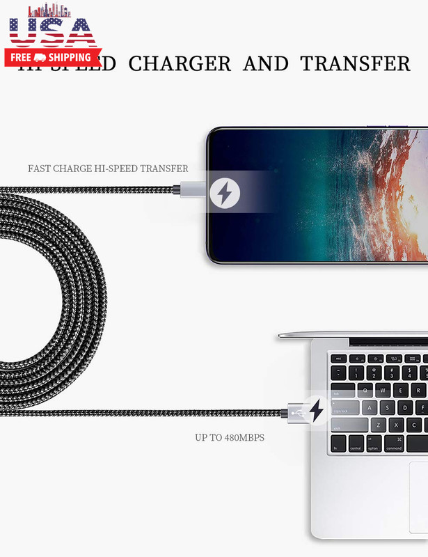 USB Type C Cable Fast Charging, Tpc001 5 Pack(6Ft 3A) Braided C Charger Cables C gallery