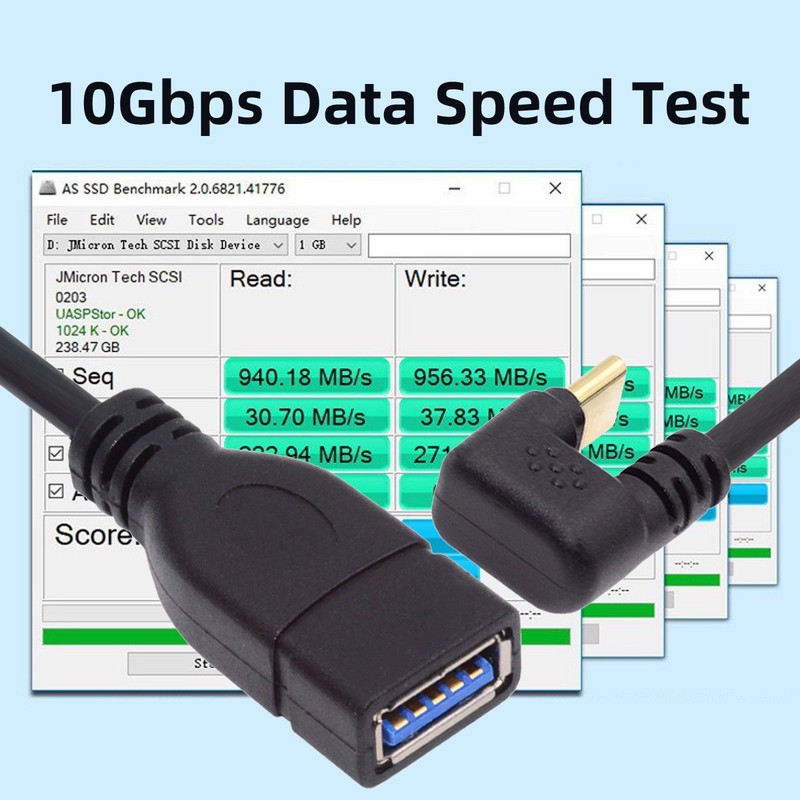 Chenyang USB 3.1 Type-C Male to USB 3.0-A Female OTG Data Power 10Gbps Cable gallery