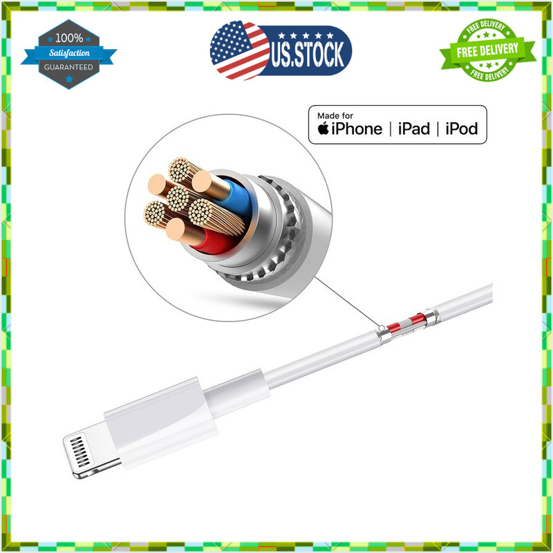 3-Pack 3ft MFi Certified Lightning Cables–USB to Lightning, Fast Charging & Sync gallery