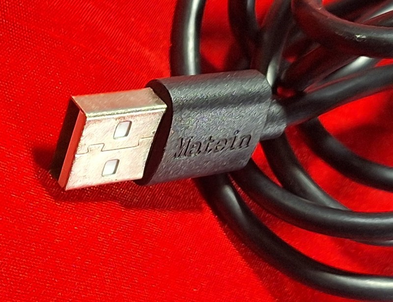 Matein Micro USB to USB Data Transfer/Power Charging Cable 10ft Black gallery