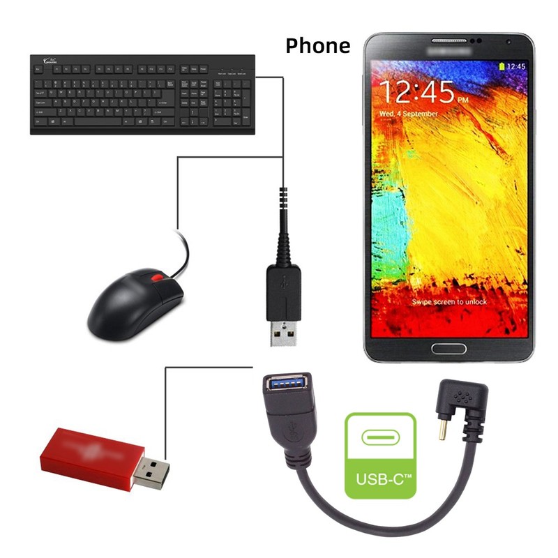 Chenyang USB 3.1 Type-C Male to USB 3.0-A Female OTG Data Power 10Gbps Cable gallery