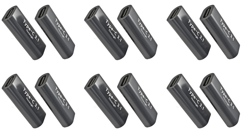 12X USB 3.0 Type-C Female to Type C Female Coupler Gender Changer For Phone 12pc