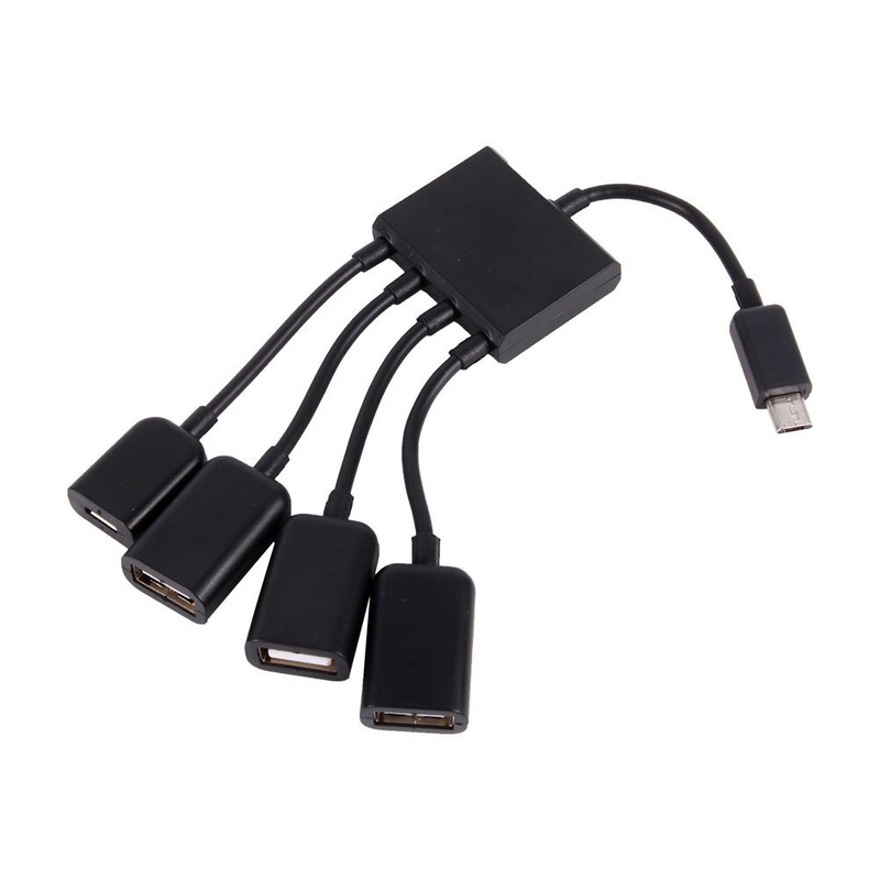4 Port Micro USB Host OTG Hub Adapter Cable For Tablet Smartphone gallery