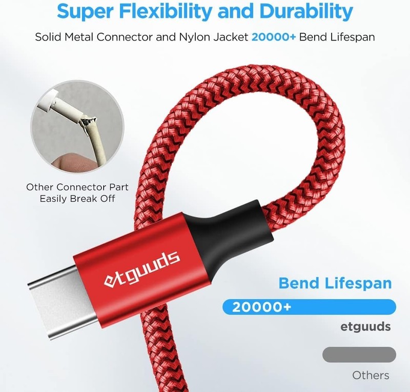 USB to USB C Cable 2ft, 2-Pack USB A to Type C Charger Cord Fast Charging for... gallery
