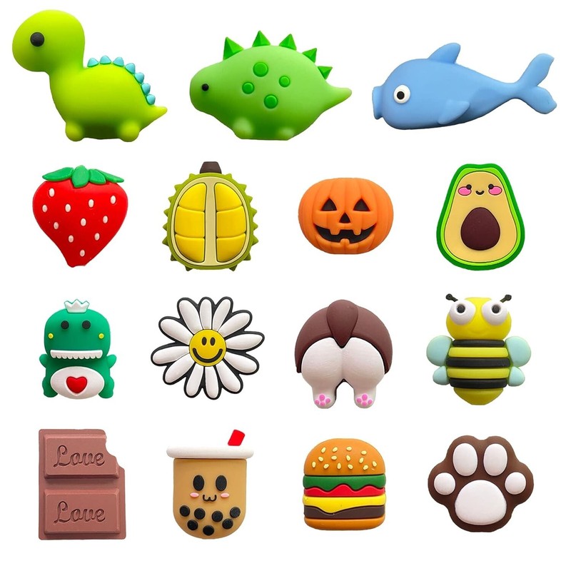 15 Pack USB Charger Protector for Cable, Animals Fruit Bite Charging Protecto…