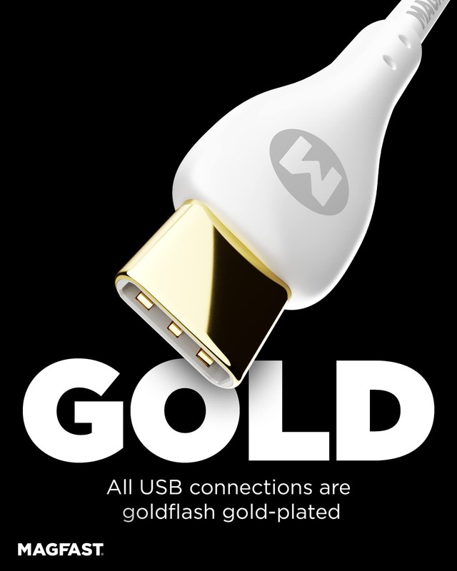 Lux USB-C to Lightning Cable | Alpine White | 6ft | Apple MFi Certified | Fas... gallery