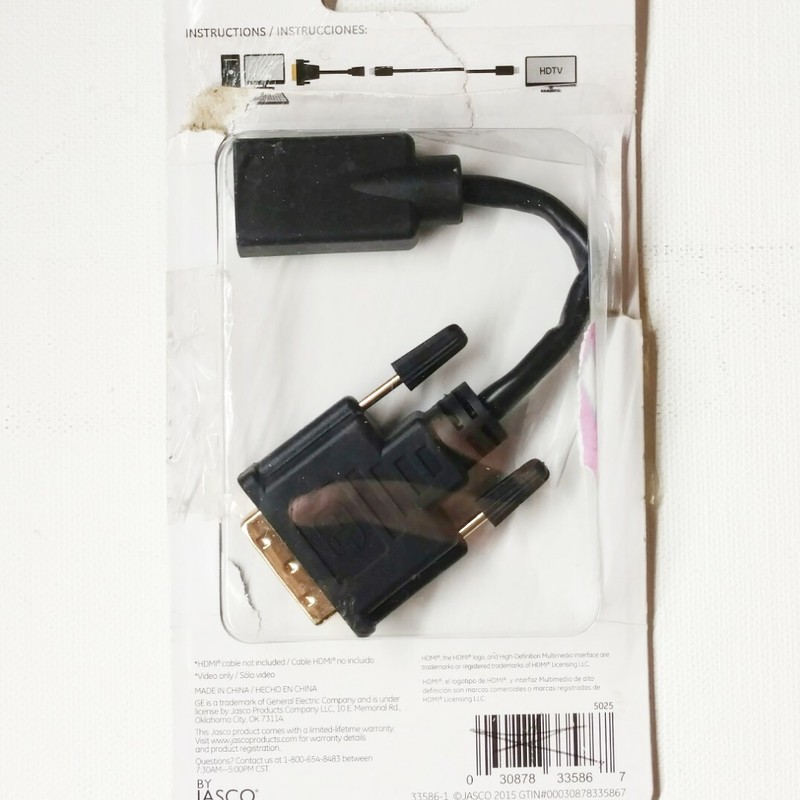 DVI to HDMI Adapter General Electric Full HD 1080P gallery