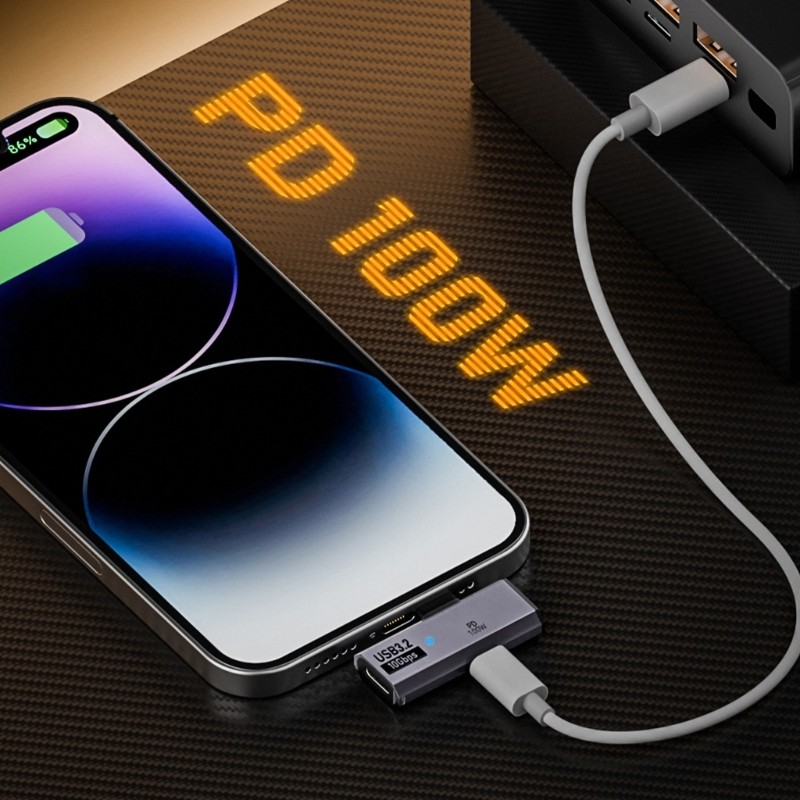 USB C OTG Adapter Type C 100WPD Charger USB3.2 Splitter 10Gbps Data Tansfer gallery