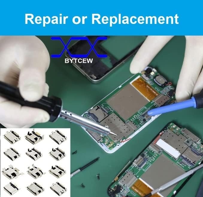 12 Types Micro USB Connector Kit - 60 Assorted Repair Adapters for Versatile Use gallery