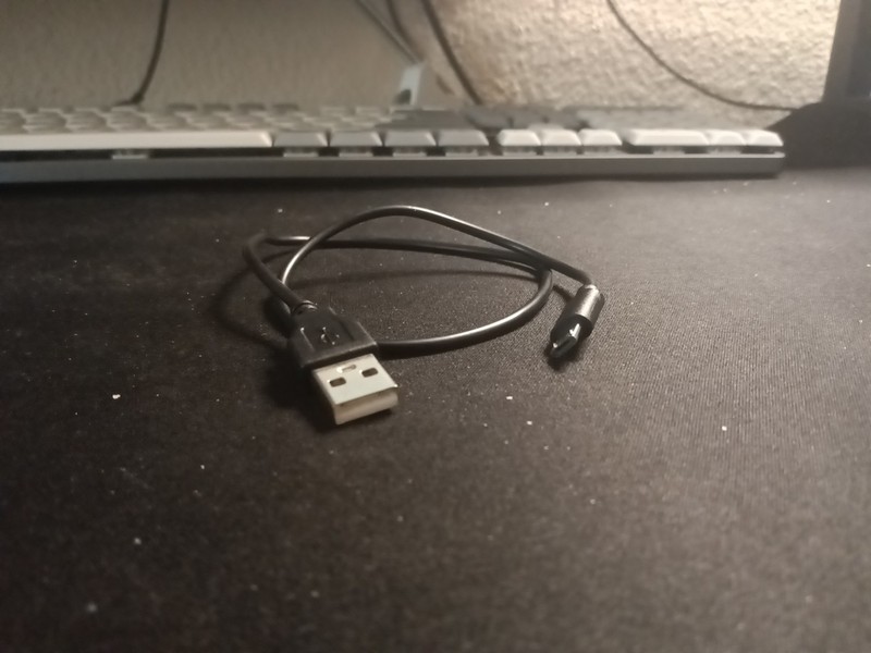 USB cable with a USB-A connector