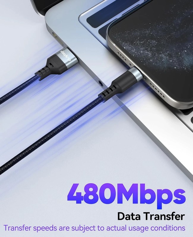 Short USB a to USB C Cable 3 Inch, 60W Fast Charging Type-C Cord, USBA 2.0 gallery