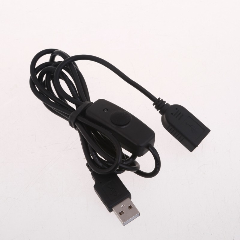 USB Extension Line Male to Female Cable Power Cord with Button Control gallery