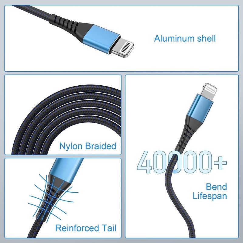 2pack iPhone Charger 6ft Charging Cable Cord, Fast Charging Cables for iPhone gallery