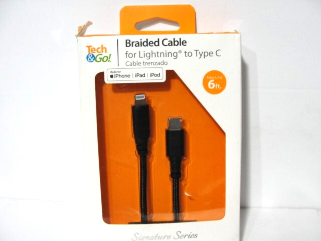Tech & Go Signature Series Braided Cable Type C for Iphone/Ipad/Ipod