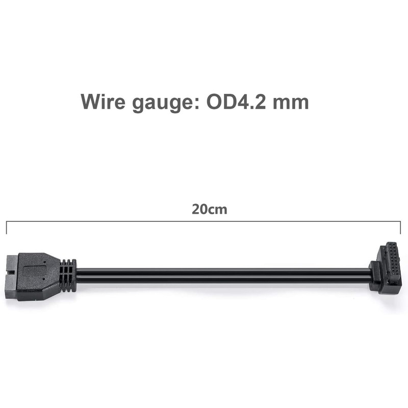 SATA USB 3.0 Motherboard Front 19 Pin Male To Female Extension Cable PC gallery