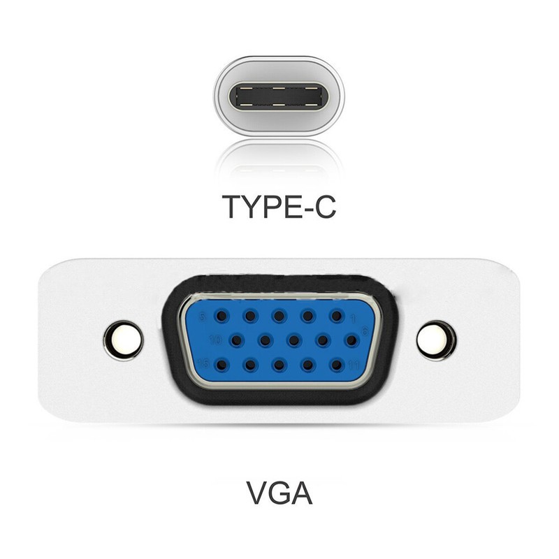Type-C to VGA Converter Usb-tovga Adapters Display Cable for Monitor gallery