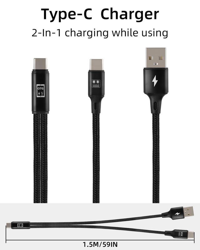 USB C OTG Sound Card Cable, 2 in 1 Type C Sound Card Audio Cable for Live Str... gallery