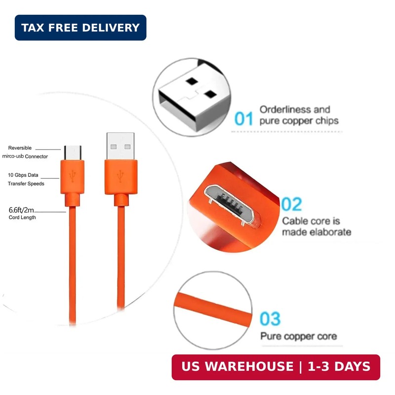 Replacement Fast Wall Charger Charging Cable Power Cord Wire Compatible for Ring gallery