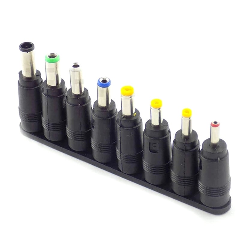 Universal DC Socket 5.5×2.1mm to 8 Plugs Adapter for Laptop Notebook