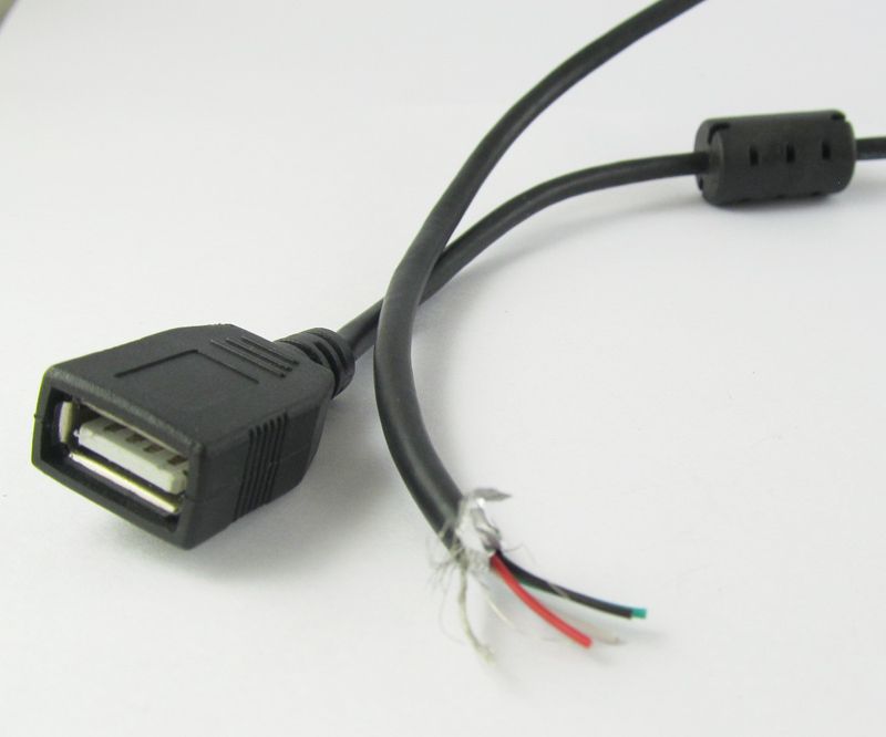1pc 0.7m USB 2.0 A Type Female To 4 Wire 4 Pin w/Magnetic DIY Power Cable 28AWG gallery