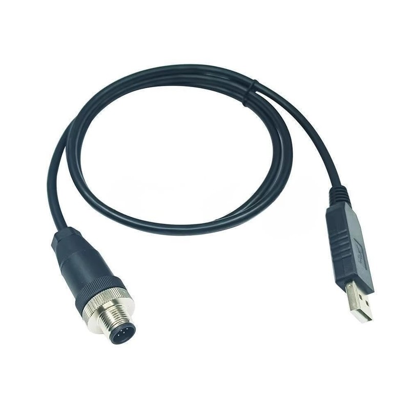 USB to M12 5Pin Male RS485 Cable 1.8m Industrial Serial Communication PLC
