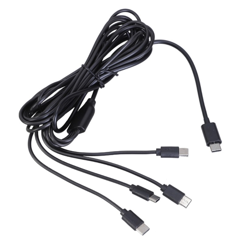 USB C Multi Head Charging Cable 4x Type C Output Power Supply Cord Splitter Wire gallery