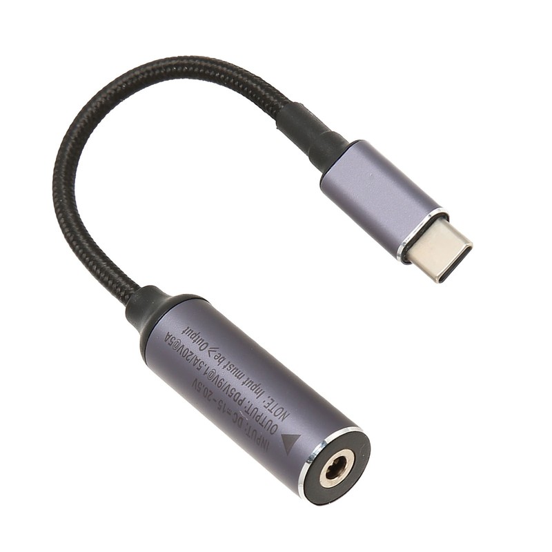 PD DC 4.0mmx1.7mm Female Input To USB Type C Male Power Charging Cable 100W BEA gallery