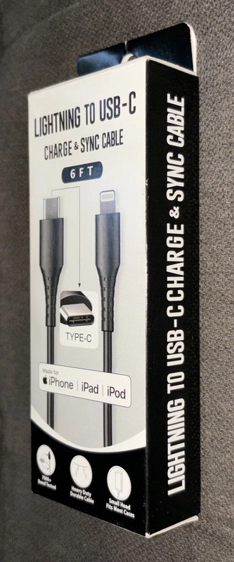 Lightning To USB-C Charge&Sync Cable 6FT For iPhone iPad&iPod 📲{MFi-Certified} gallery