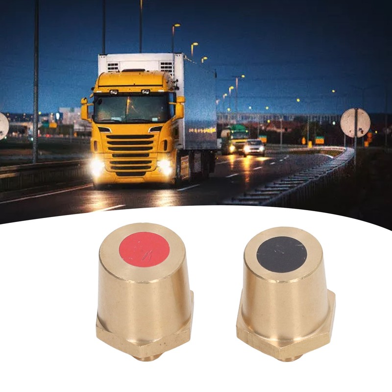 M8 Male Thread Brass Battery Terminal Charging Post Connector Positive Negative gallery