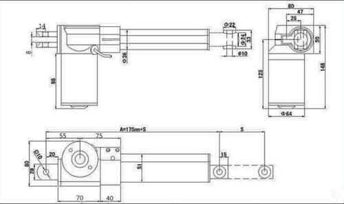 Quality 150mm Stroke linear actuator max 1320LBS(6000N) 24V DC gallery
