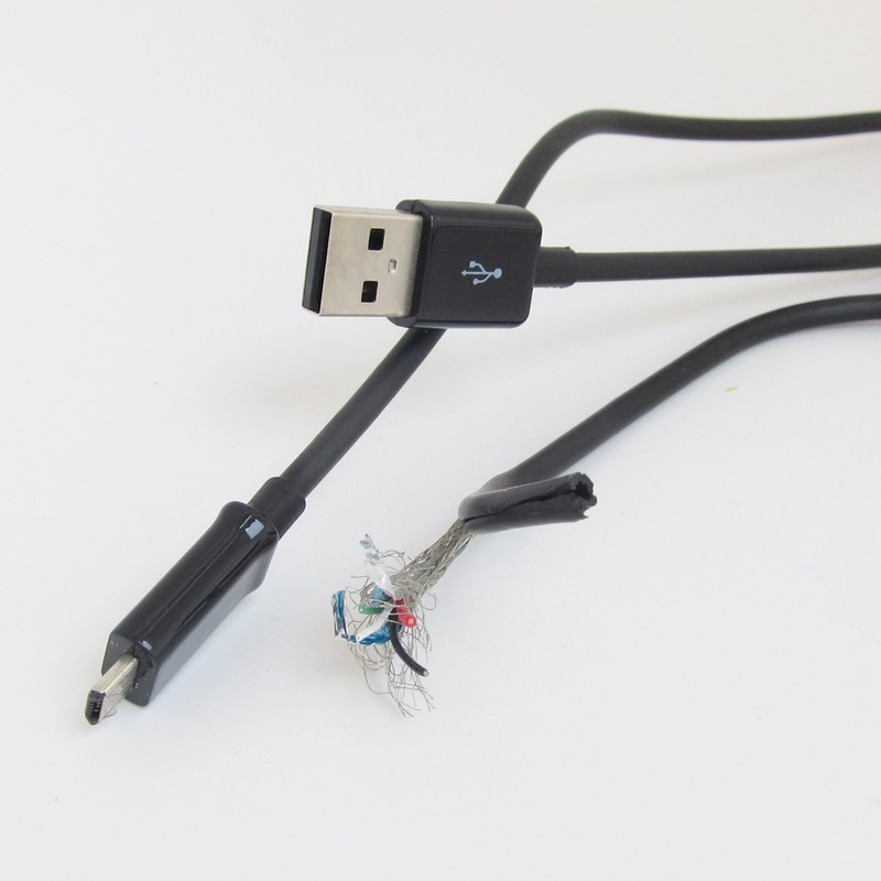 1pc 1M USB2.0 A Male to Micro 5pin Male M/M Charging Data Cable Original Samsung gallery