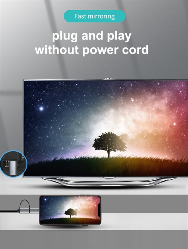 2 in 1 Micro USB Type C to HDMI Cable Adapter 1080P For Phone to HDTV Projector gallery