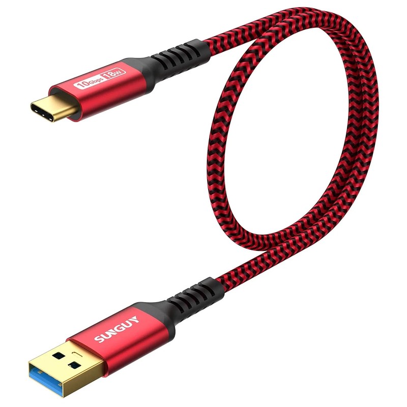 10Gbps Android Auto USB C Cable, 1.5FT 3A USB 3.1 Gen 2 Fast Charging & Data Tra