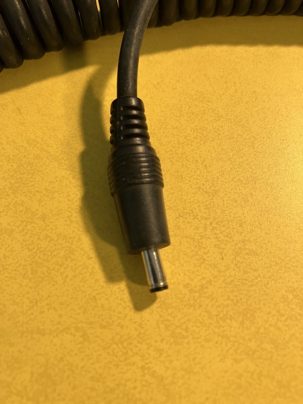 Lot of 3 unusual cords. Car charger cord, USB type B, unknown outlet power cord. gallery