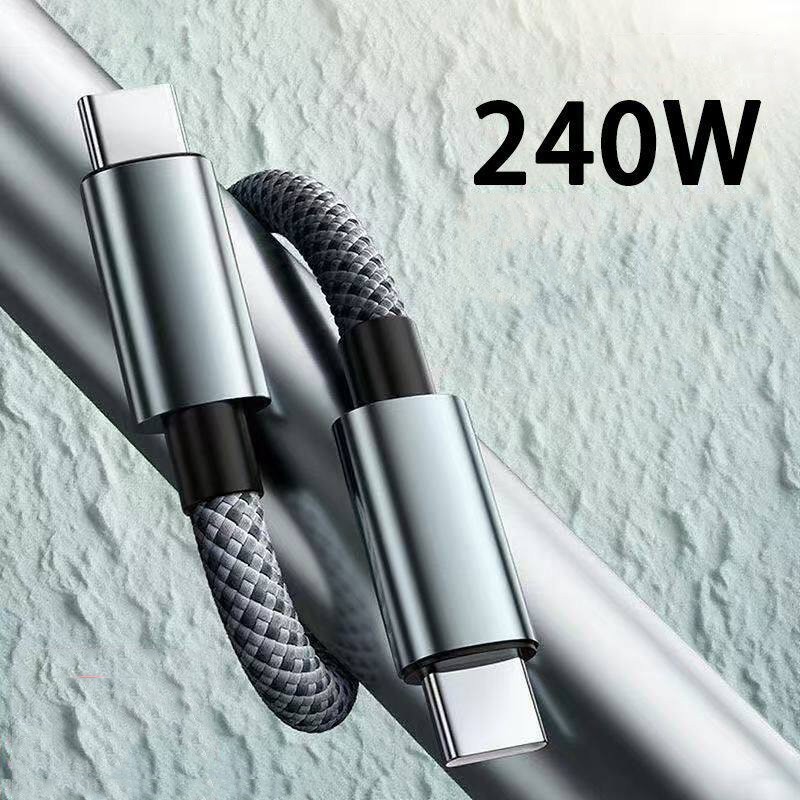 240W USB Type C to C Data & Fast Charger Charging Cable Power Lead 0.25 ~ 2m gallery