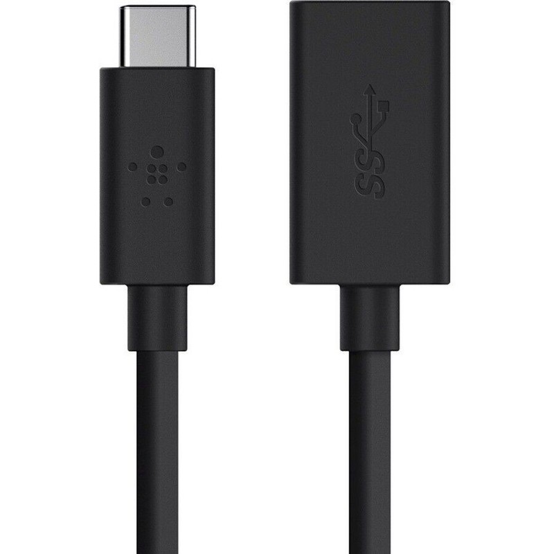 Belkin F2CU036btBLK 5 Inch USB-C to USB-A Data Slim Cable Portable Black gallery