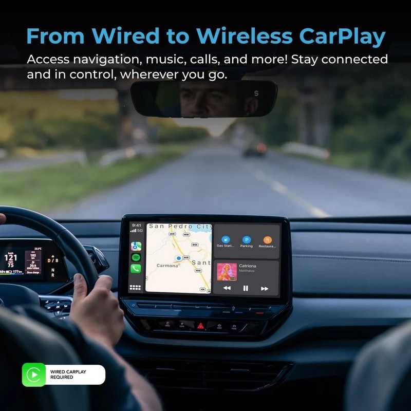 CarPlay TV Adapter - Convert Any Wired CarPlay to Wireless CarPlay - Plug in ... gallery