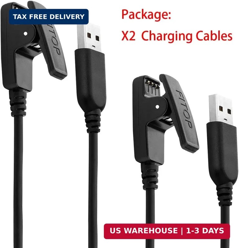 2Pack Charging Cable Compatible with Garmin Lily/Lily2/Approach S20/G10 Forerunn gallery